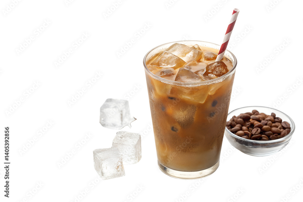 iced coffee png isolated on white. iced coffee png isolated on white.