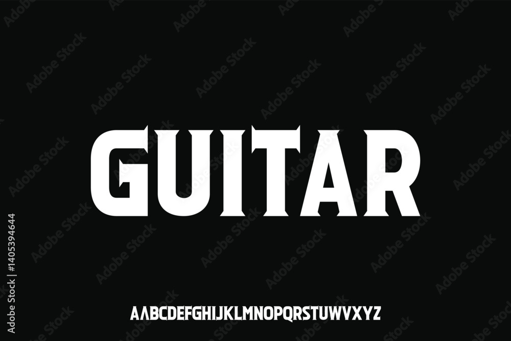 Obraz premium Display alphabet font vector design suitable for headline, poster, logo, magazine and many more