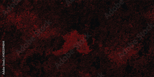 Highly Textured Red Background with Black Grunge Overlay for Mysterious and Emotionally Intense Designs

