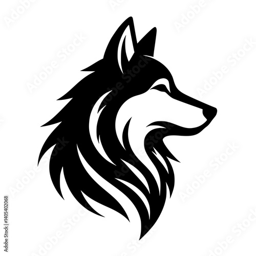 wolf head vector