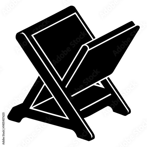 3d graphic of a black folder icon on a white background
