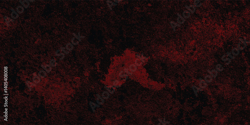 Abstract Red Grunge Pattern on Black Canvas for Use in Posters, Covers, and Creative Backgrounds

