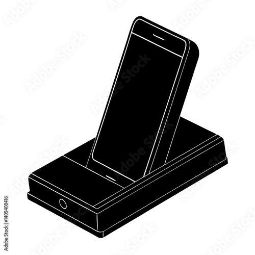 mobile phone isolated on white background