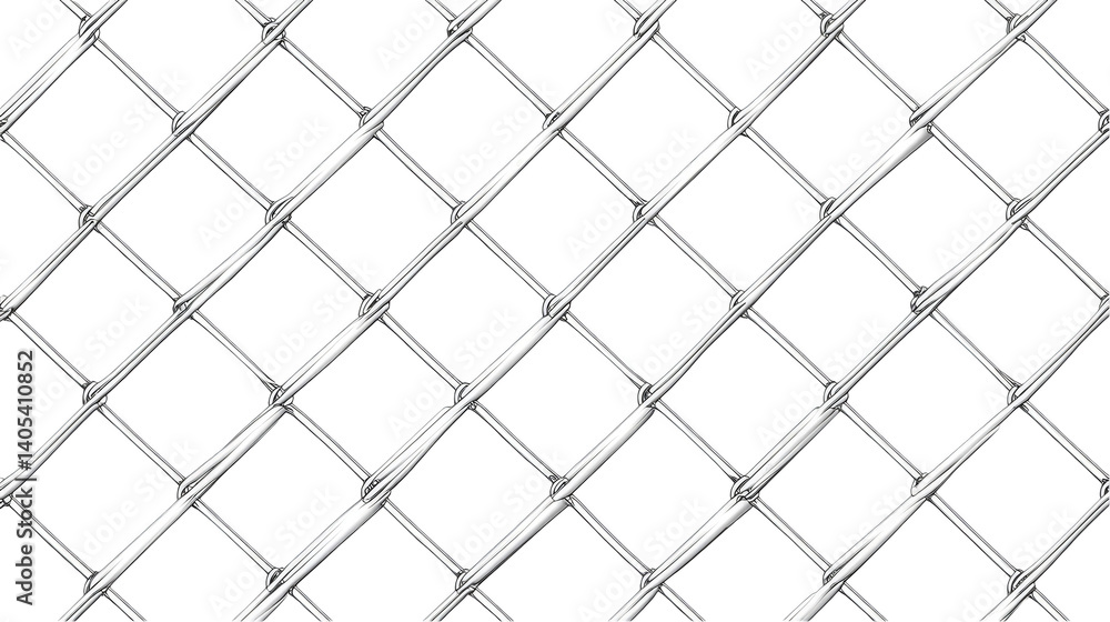 Fototapeta premium Abstract Grid Pattern on Transparent Background in Black and White Design
