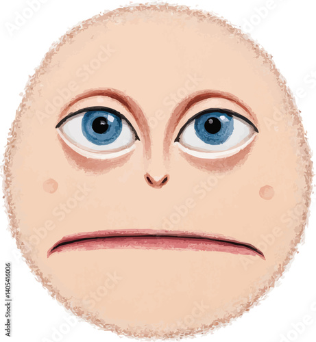 an image of a face with a sad expression