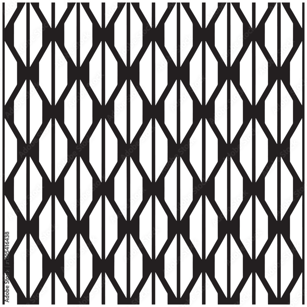 Naklejka premium Pattern Design Vector, Geometric pattern vector background, 