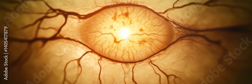 Detailed examination of retina scan showing drusen indicative of macular degeneration