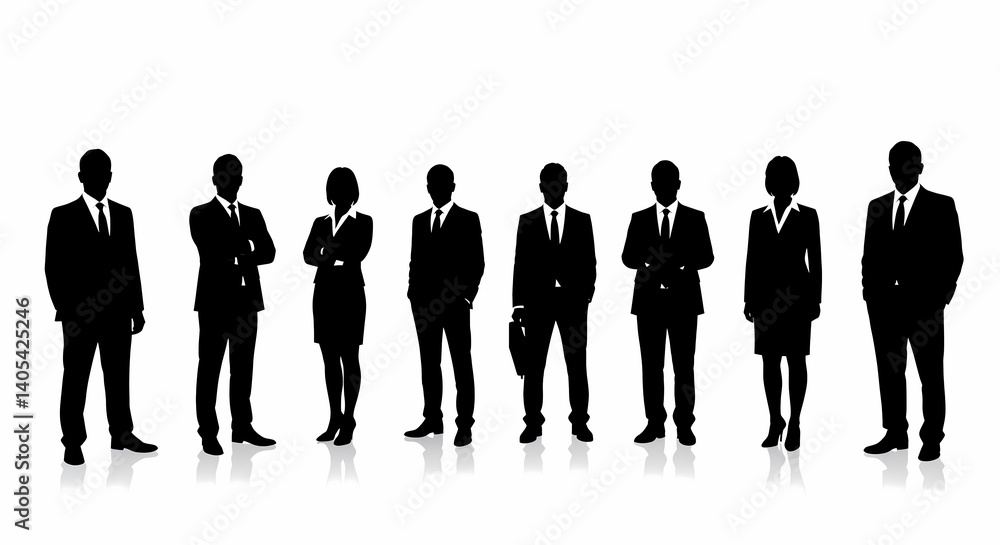 business people silhouettes business people silhouettes