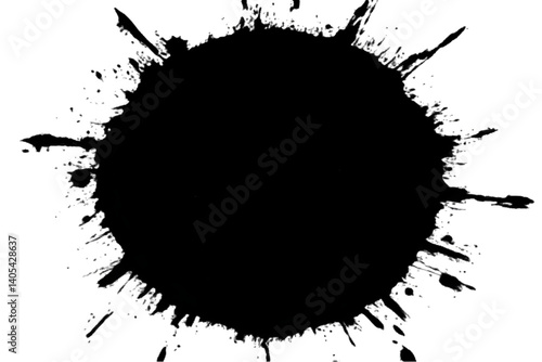 Abstract Illustration Of Water Splash With Transparent Black Background