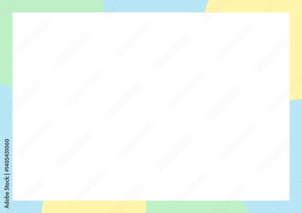 Fototapeta premium 夏のカラフルフレーム