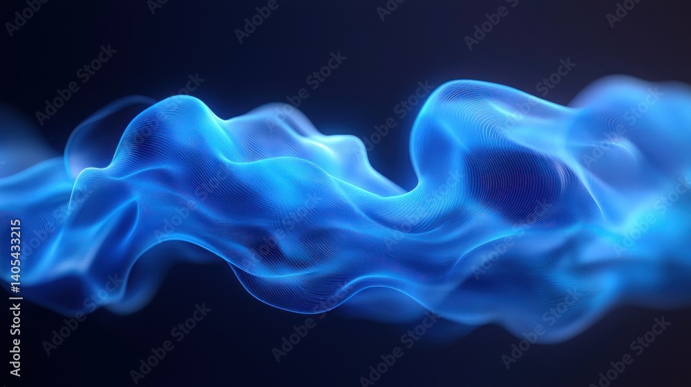 Abstract blue flowing waves Abstract blue flowing waves