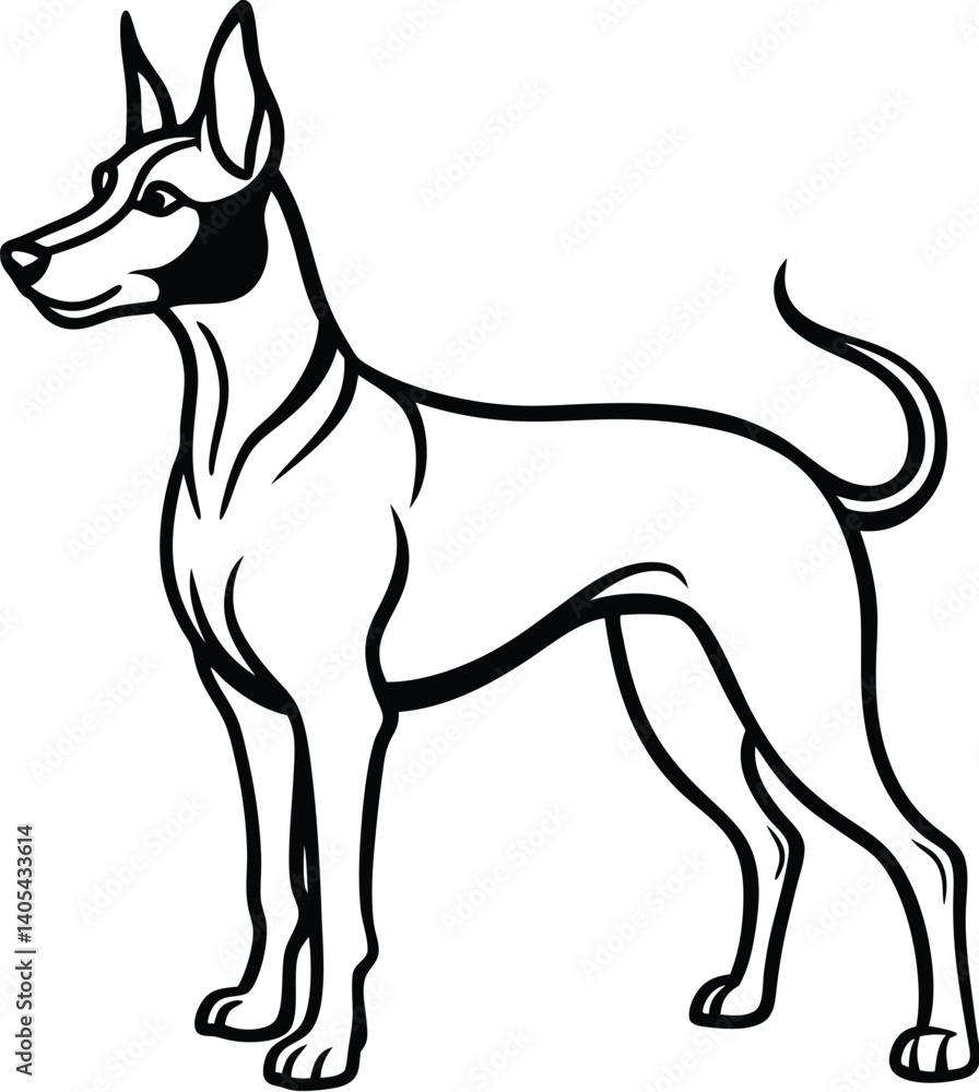 Obraz premium Dog silhouette vector designs 43