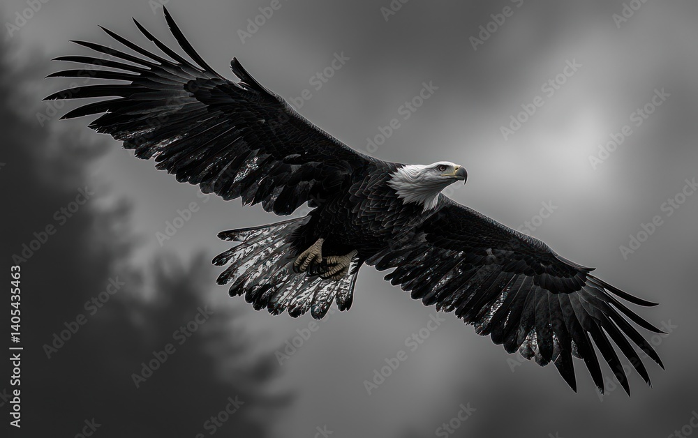 Obraz premium Majestic Eagle in Flight