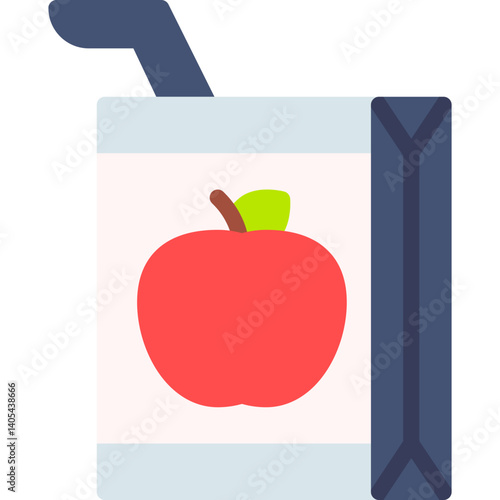 Apple Juice single vector illustration icon
