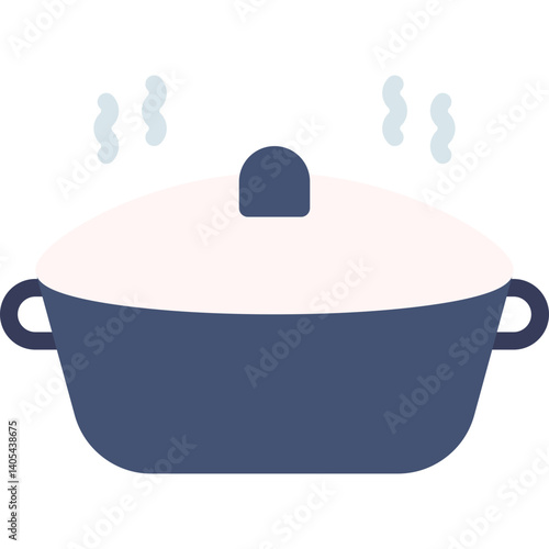 Casserole single vector illustration icon