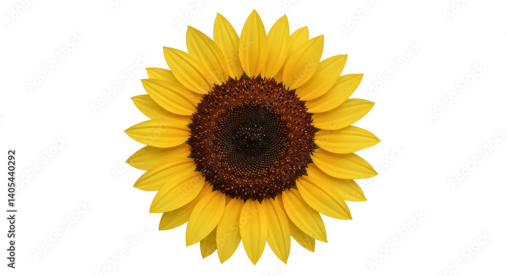 Isolated Sunflower Isolated Sunflower