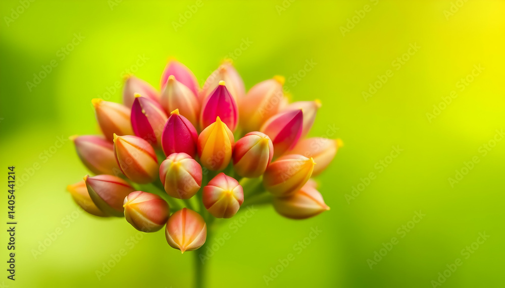 Fototapeta premium Close Up Of Vibrant Floral Buds