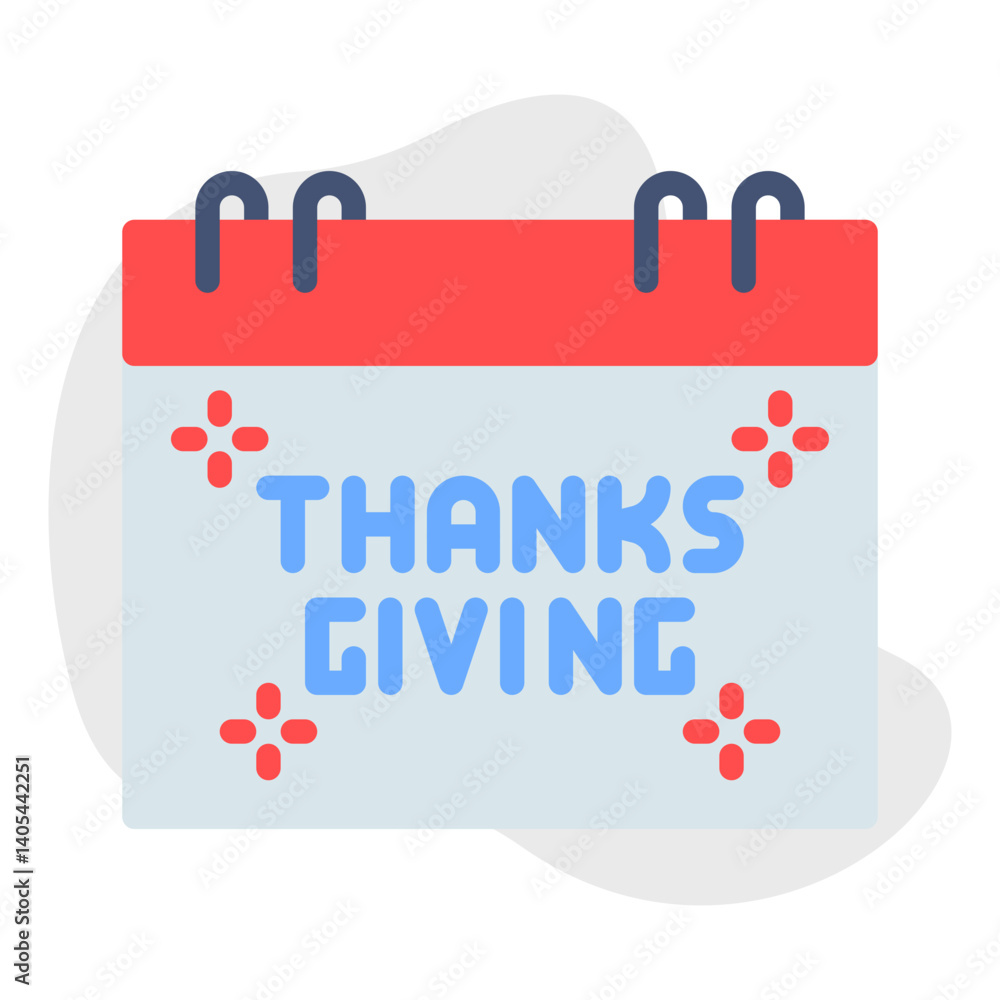 Thanksgiving Date single vector illustration icon Thanksgiving Date single vector illustration icon