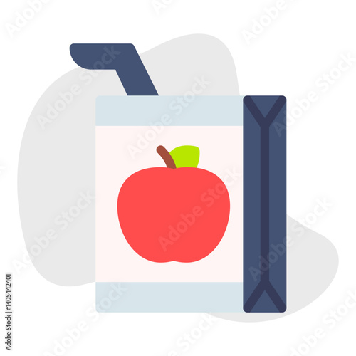 Apple Juice single vector illustration icon