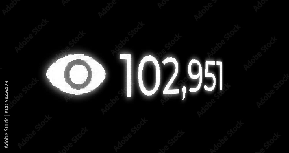 View count video from 0 to 1,000,000 with white letters on a black background View count video from 0 to 1,000,000 with white letters on a black background