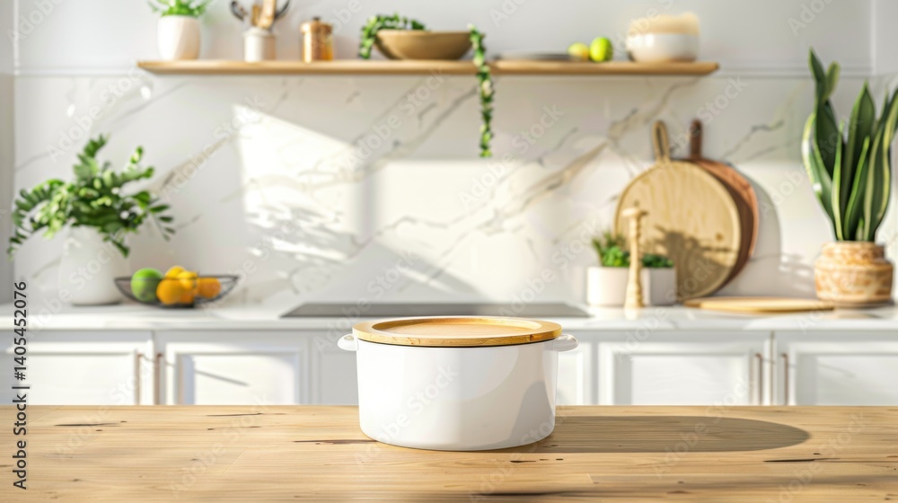 Fototapeta premium Soft focus interior decor display pastel colors