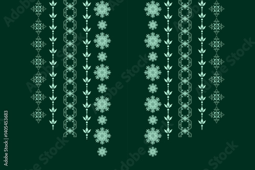 Neckline embroidery geometric abstract elements neck pattern. Native decorative design for fabric, clothing, illustration, texture, collar decor, border, rug, decoration, printing, element, necklace