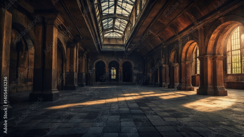 Sunlit Ruins: Exploring the Architectural Grandeur of a Forgotten Hall Sunlit Ruins: Exploring the Architectural Grandeur of a Forgotten Hall