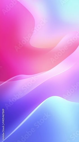 Soft pastel gradient waves create a modern abstract background, featuring artistic blur effects focusing on the center for minimalistic appeal