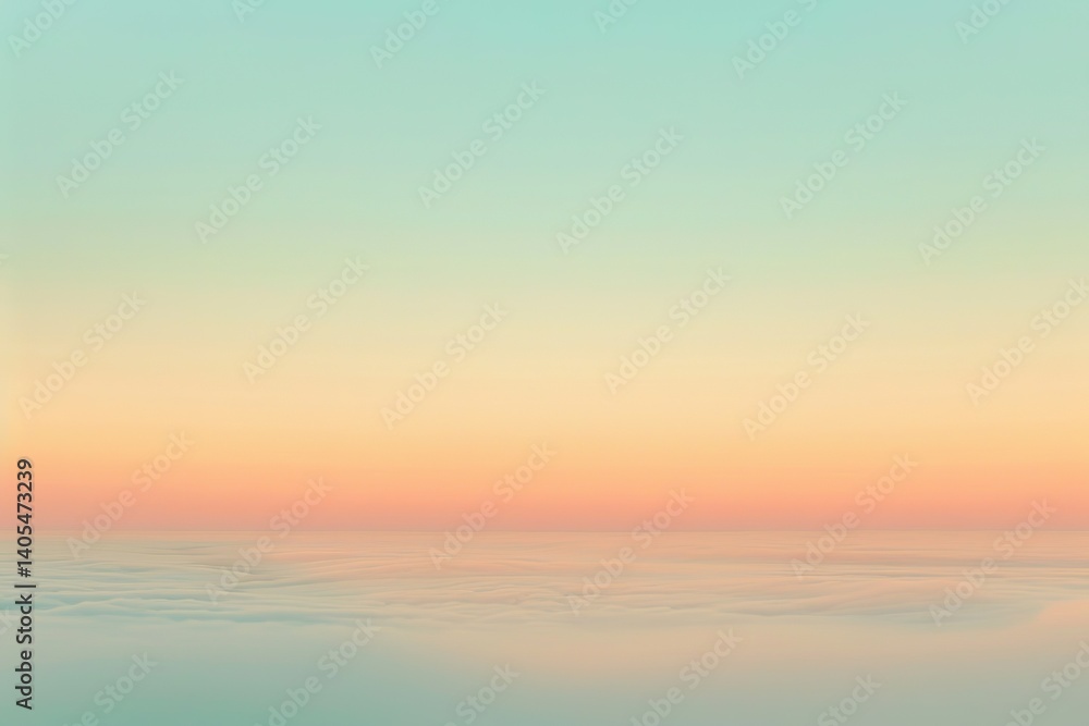 Tranquil pastel sky meets ethereal clouds in this serene dreamlike skyscape Tranquil pastel sky meets ethereal clouds in this serene dreamlike skyscape