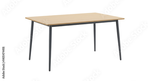 Isolated Modern Dining Table