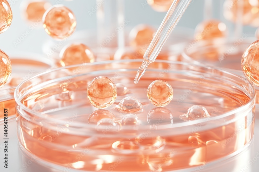 Visual Representation of Stem Cell Pathways Showing Cellular Behavior and Manipulation in a Laboratory Setting Visual Representation of Stem Cell Pathways Showing Cellular Behavior and Manipulation in a Laboratory Setting
