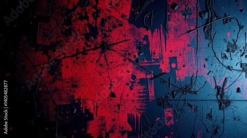 Abstract Brutal grunge style texture, powerful aesthetics, noise and grittiness, deep harmony of chaos