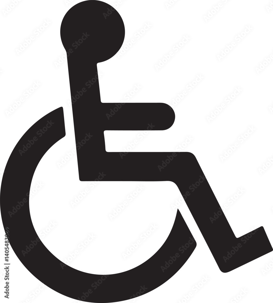 handicapped access sign or symbol flat icon handicapped access sign or symbol flat icon