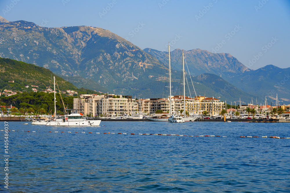 Porto Montenegro, a luxury real estate development located in Tivat in the Bay of Kotor, Montenegro