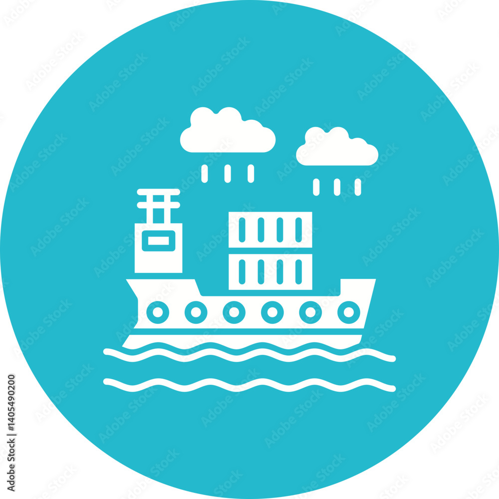 Obraz premium Cargo shipping Icon