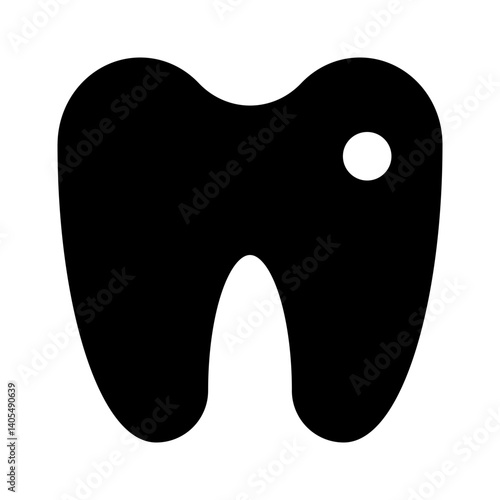 Tooth Molar Solid Icon