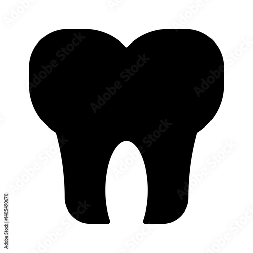 Tooth Molar Solid Icon