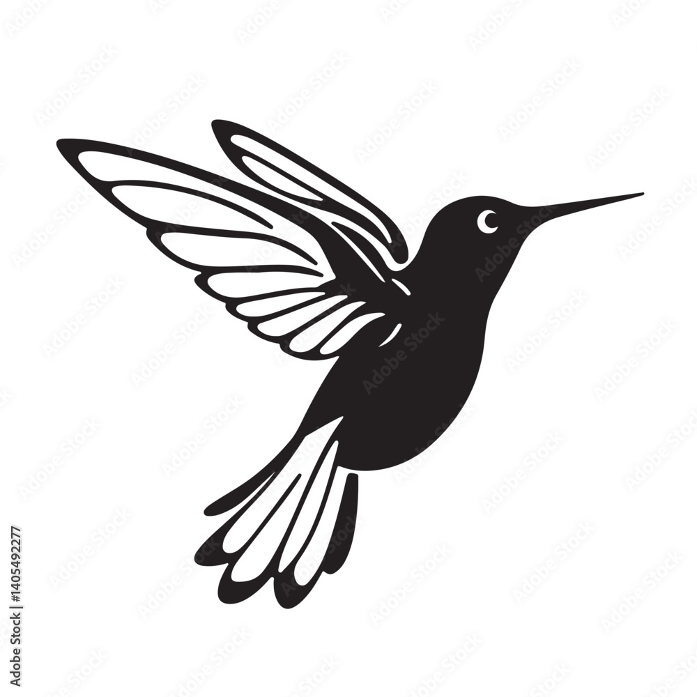 Obraz premium Bird silhouette illustration design