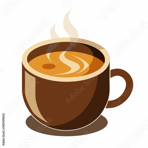 Cup of hot coffee 