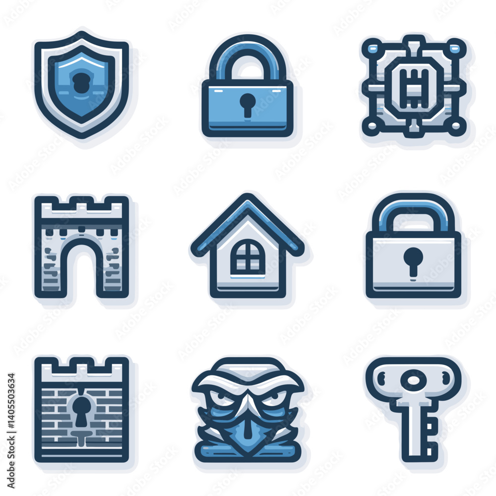 Security Icons Collection for Digital Privacy Security Icons Collection for Digital Privacy