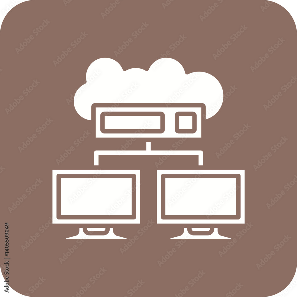 Cloud network Icon Cloud network Icon