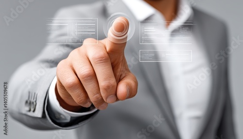 Obraz na płótnie Digital procurement platform integrating supplier databases, performance scores, and automated contract execution via AI., copy space for text - intelligence artificial management w salonie