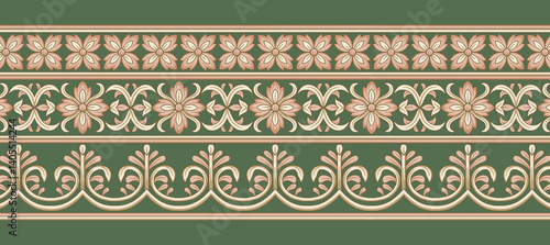 vector seamless pattern with decorative elements