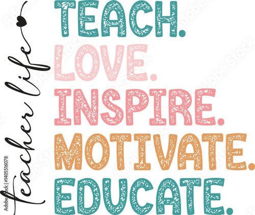 Teacher SVG Cut File Design