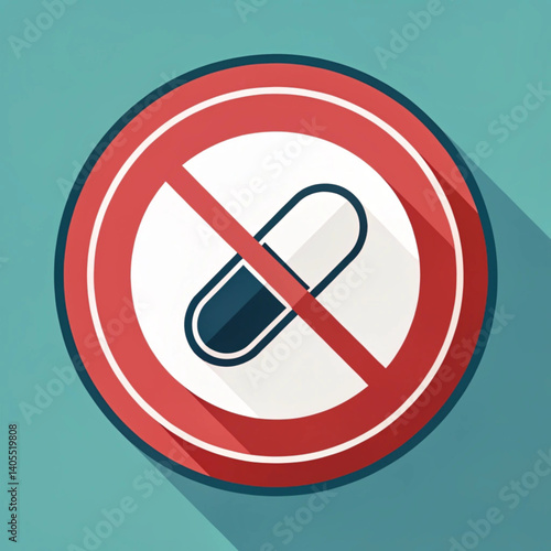 "Say No to Drugs: Promote a Healthy, Substance-Free Life with This Anti-Drug Icon Emphasizing Awareness and Prevention – Transparent Background".