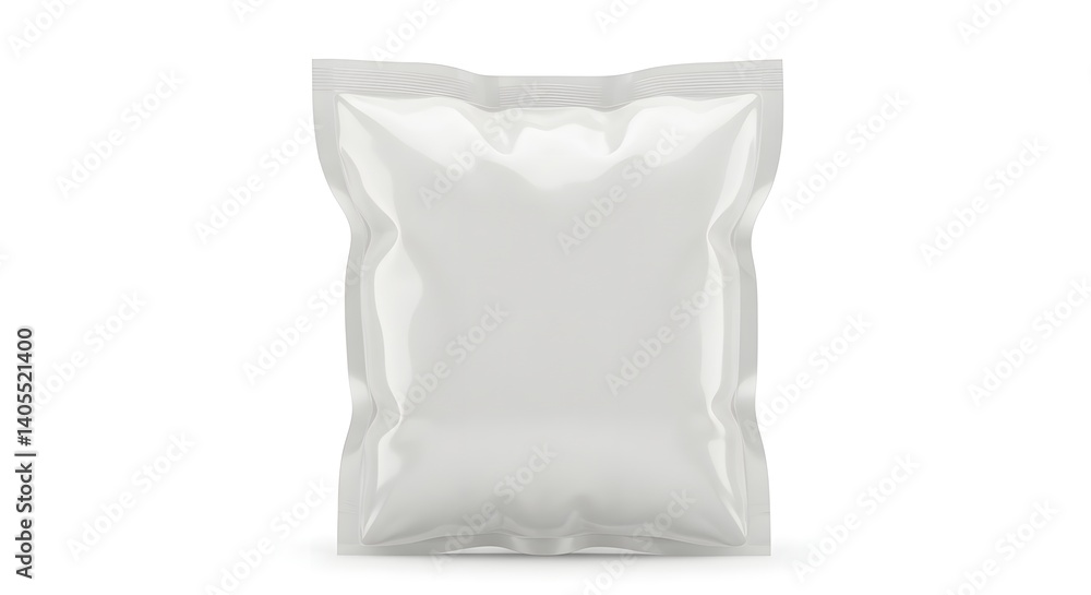 A close up of a blank white square shaped package on a white background with soft shadows around it A close up of a blank white square shaped package on a white background with soft shadows around it
