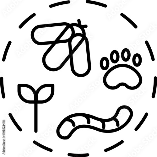 vector icon of biodiversity