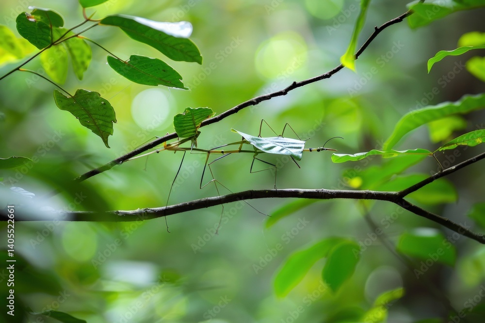 Rainforest Stick Insects Mating. Rainforest Stick Insects Mating.