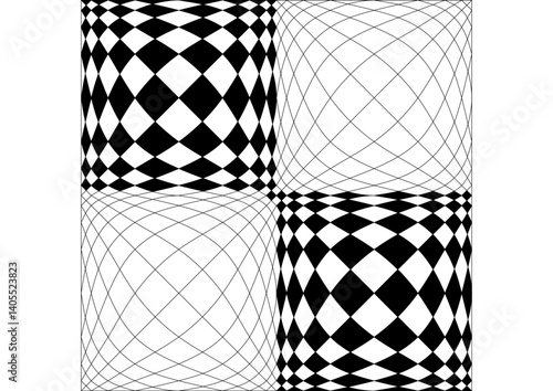 Abstract vector graphic based on harmonic vortex 