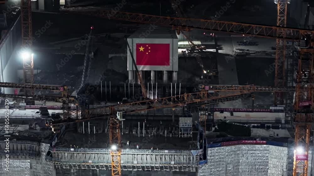 4K Tribute to All Workers Contributing to China's Pinglu Canal Project for National Growth and Development 4K Tribute to All Workers Contributing to China's Pinglu Canal Project for National Growth and Development